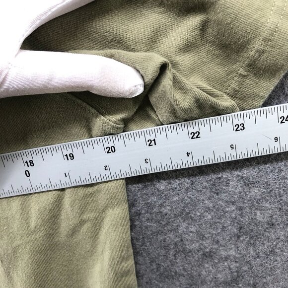 Uniqlo U Cotton Crewneck T Shirt Mens S Olive Green Short Sleeve Solid Plain - Picture 7 of 8